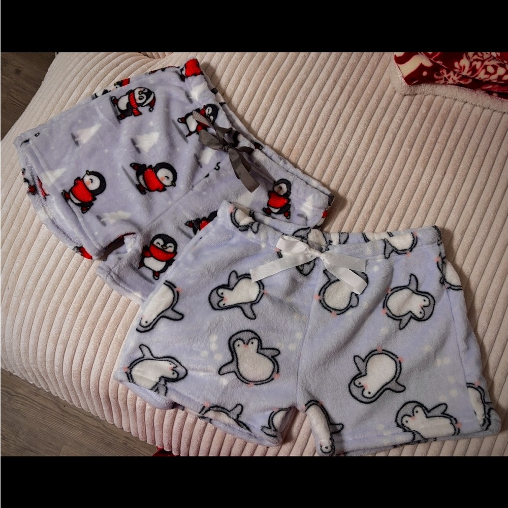 Ultra-Soft Penguin Pajama Shorts - Picture 2 of 2